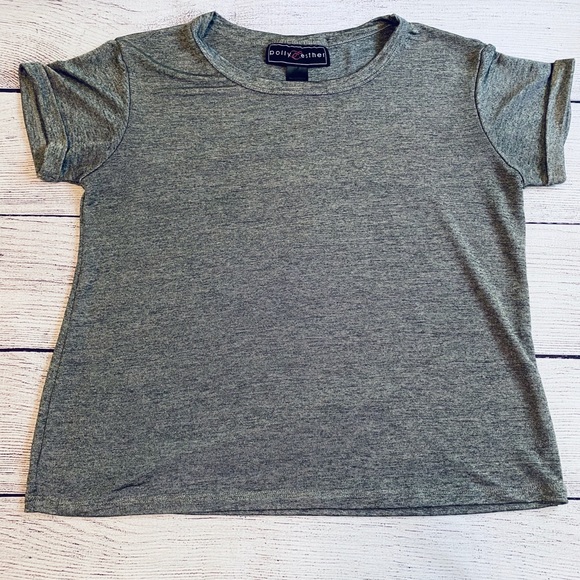 Grey/silver short sleeve top - Picture 1 of 6